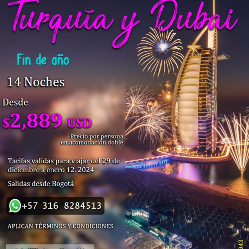 Turquia y Dubai FIN DE AÑO